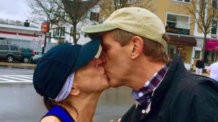 Boston Marathon runner who kissed stranger got a letter from his wife Boston Marathon runner who kissed stranger got a letter from his wife