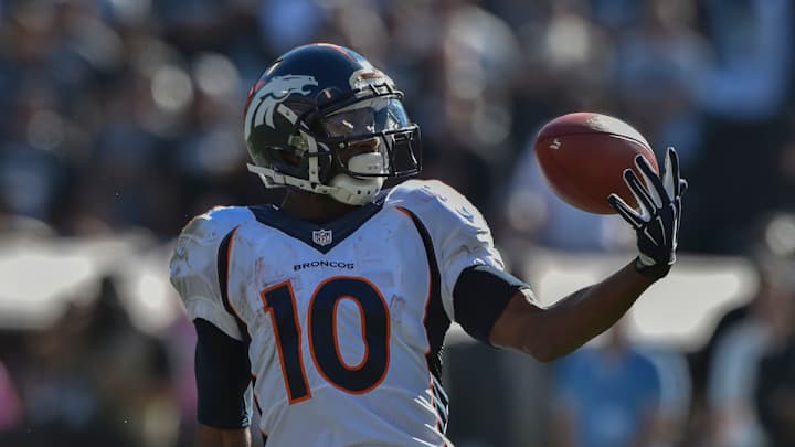 Report: Broncos WR Emmanuel Sanders sprains AC joint Report: Broncos WR Emmanuel Sanders sprains AC joint