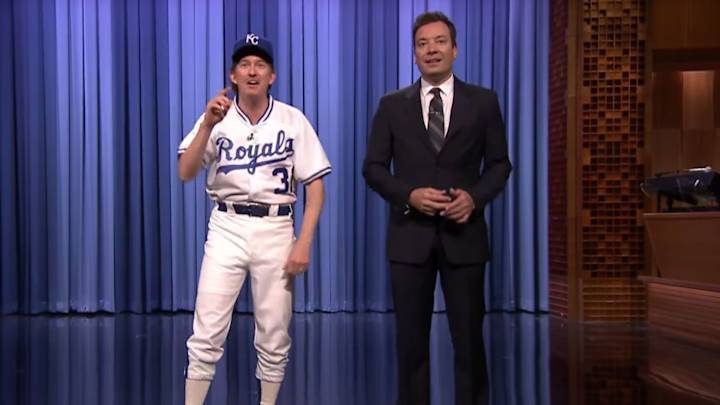 Watch: Jimmy Fallon raps with 1986 Bret Saberhagen