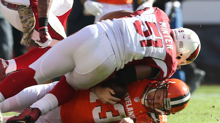 Palmer, Cardinals rebound in second half, bury Browns 34-20