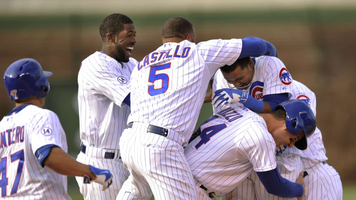 Bryant gets 1st hit, reaches 5 times as Cubs beat Padres 7-6