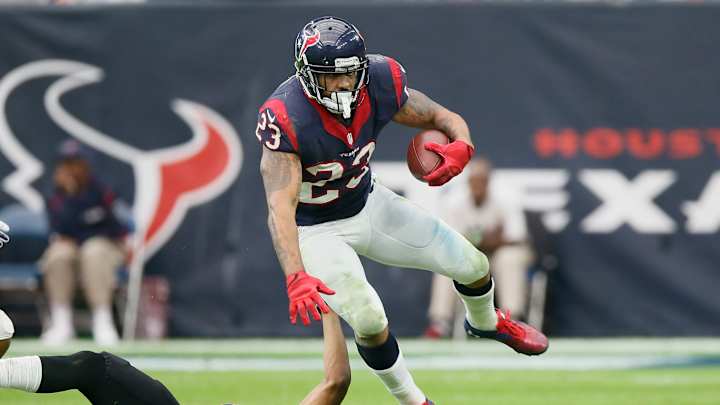 Texans RB Arian Foster won't play against Panthers