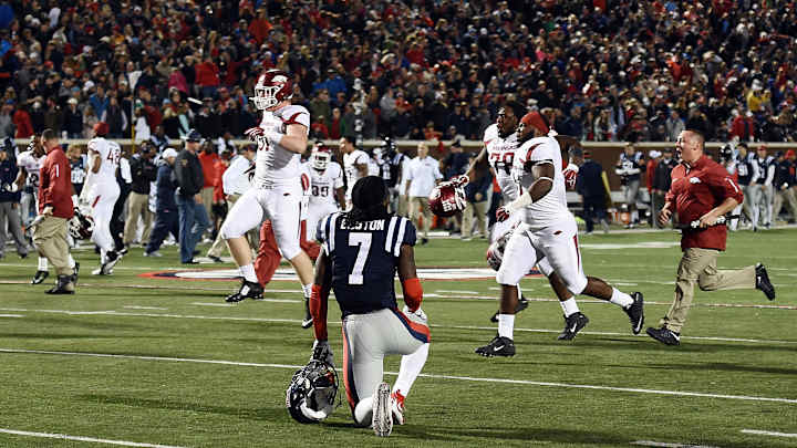 Watch: Arkansas beats Ole Miss in overtime on wild sequence