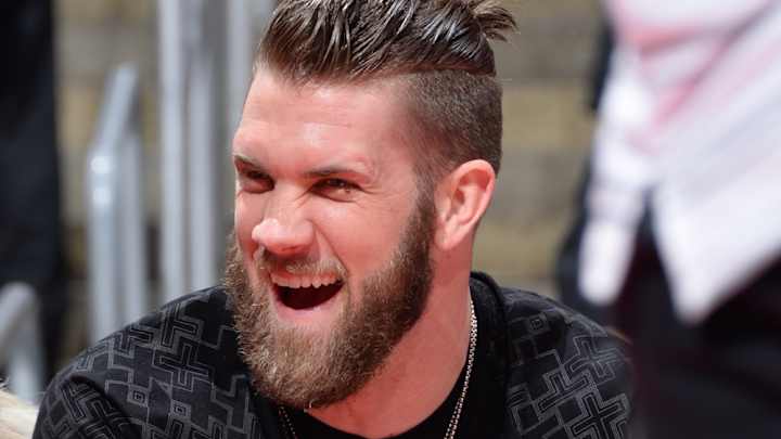 Bryce Harper says he hit a 340-yard drive Happy Gilmore style