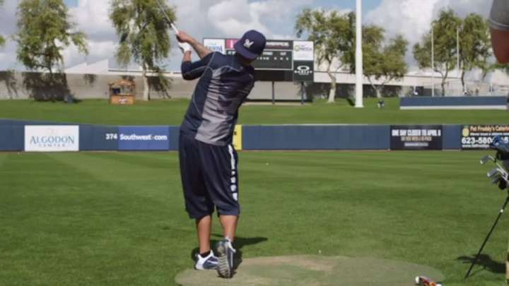 Brewers practicing catching fly balls, approach game simultaneously
