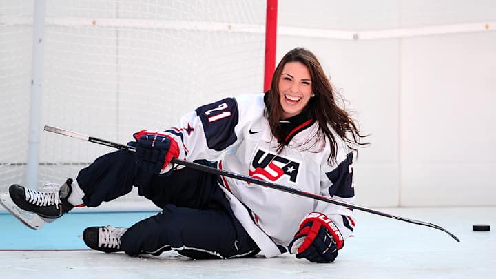 Hilary Knight gets interviewed by a five-year-old fan Hilary Knight gets interviewed by a five-year-old fan