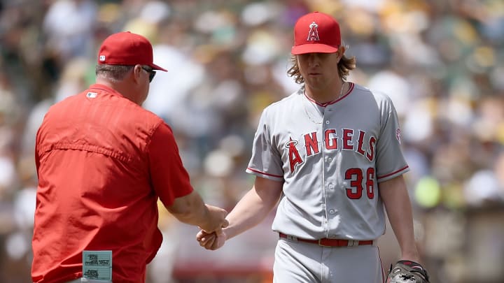 Angels place starter Jered Weaver (hip) on 15-day disabled list