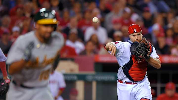 Butler homers in 5-run 7th as A's beat Angels