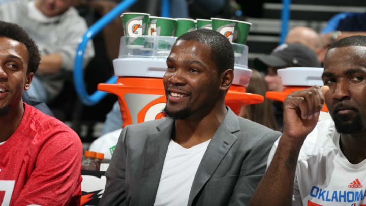 Thunder F Kevin Durant out Monday vs. Magic due to sprained toe