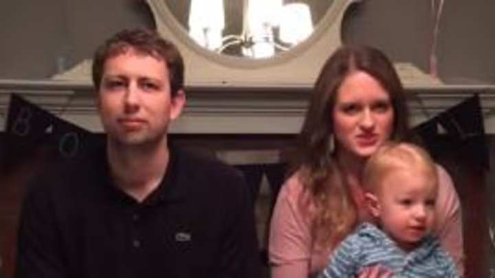 This couple announced their unborn baby's sex on National Signing Day This couple announced their unborn baby's sex on National Signing Day