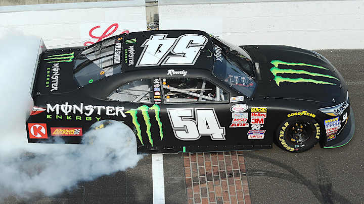 Kyle Busch uses late pass to capture Indianapolis's Xfinity Series race