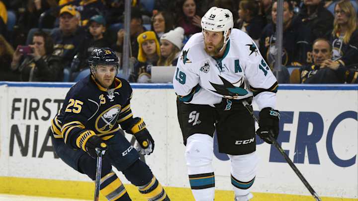 Marleau scores to seal Sharks' 2-1 OT win over Sabres