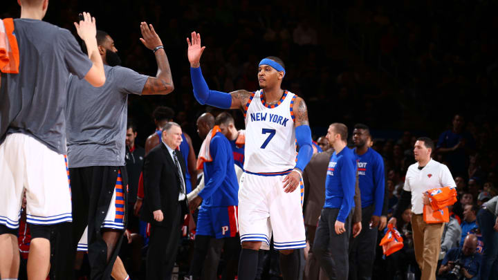 Anthony leads Knicks to 108-96 win over Pistons Anthony leads Knicks to 108-96 win over Pistons