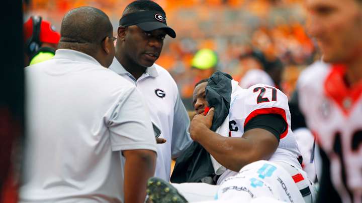 No. 19 Georgia loses Chubb, falls 38-31 to Tennessee