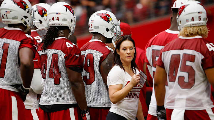 Jen Welter Coaching the Arizona Cardinals Jen Welter Coaching the Arizona Cardinals