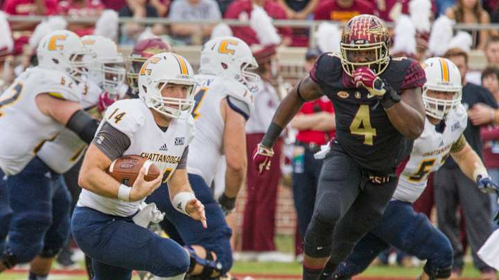 Chattanooga rolls past Fordham 50-20 in FCS first-round