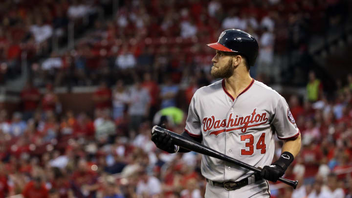 Nationals remove Harper in 4th inning