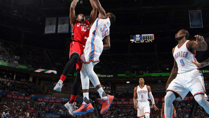 DeRozan, Raptors beat Thunder 103-98 to remain unbeaten