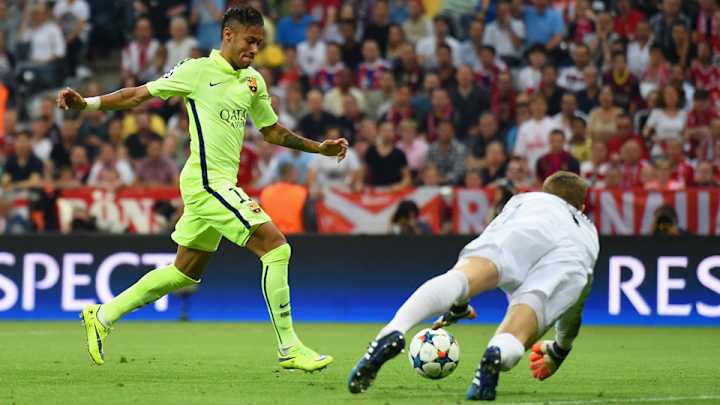 Messi, Suarez, Neymar combine for two goals vs. Bayern Munich