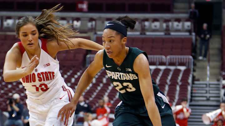 No. 9 Ohio State women top No. 24 Michigan St 85-80 No. 9 Ohio State women top No. 24 Michigan St 85-80