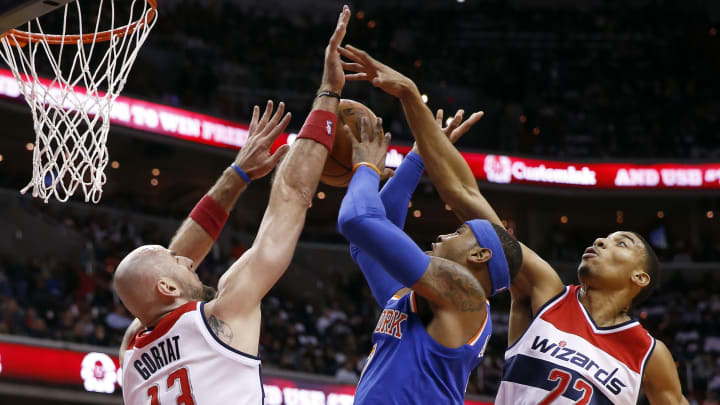 Anthony's 37 points lead Knicks to 117-110 win over Wizards