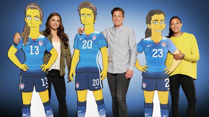 U.S. women's national team gets 'Simpsonized'