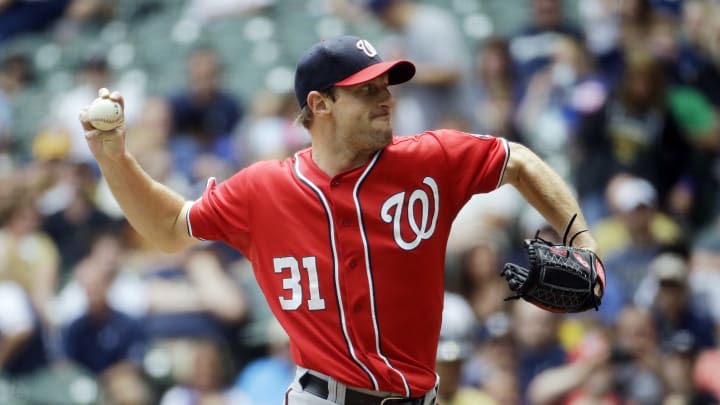 Nationals' Scherzer perfect through 6 innings vs Brewers Nationals' Scherzer perfect through 6 innings vs Brewers