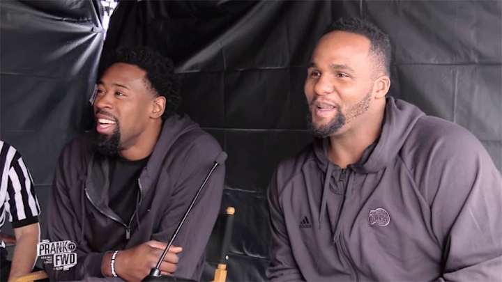 DeAndre Jordan, Glen Davis prank unsuspecting hair salon guests DeAndre Jordan, Glen Davis prank unsuspecting hair salon guests
