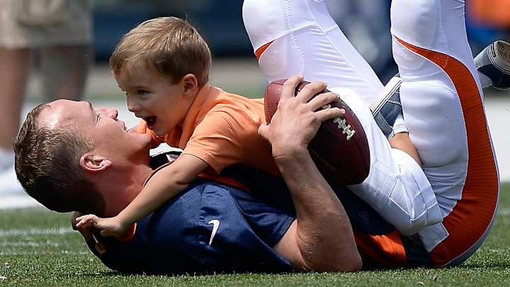 Athletes and their Kids at NFL Camps Over the Years