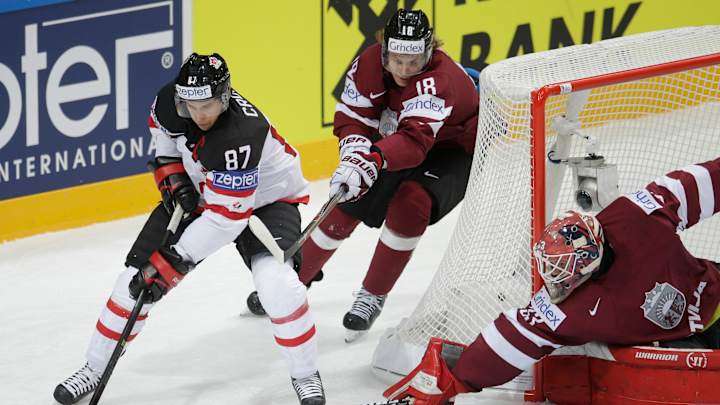 Canada opens hockey worlds with 6-1 win over Latvia
