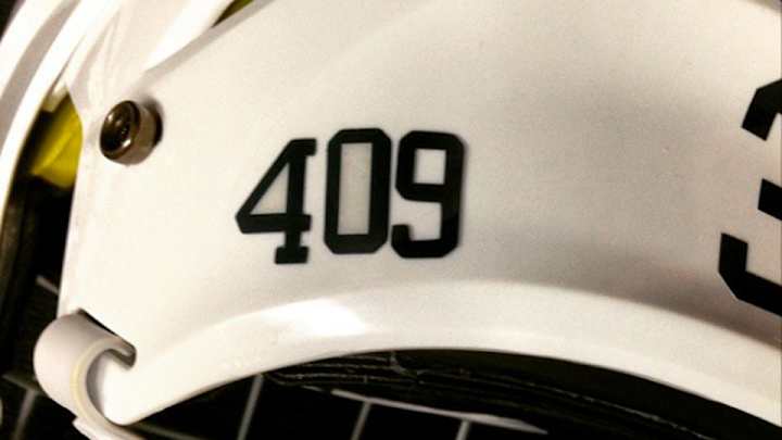 Penn State hockey honors Joe Paterno with '409' helmet stickers Penn State hockey honors Joe Paterno with '409' helmet stickers