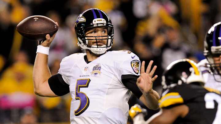 Ravens QB Flacco won't need to adjust without Smith, others