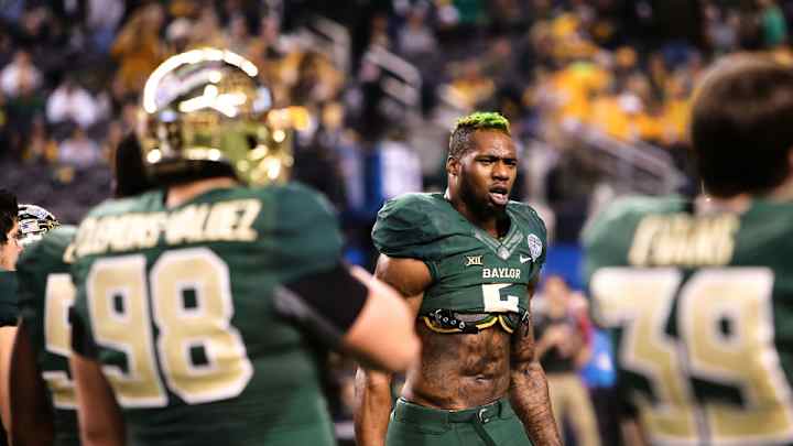 Baylor DE Shawn Oakman suspended for opener vs. SMU Baylor DE Shawn Oakman suspended for opener vs. SMU