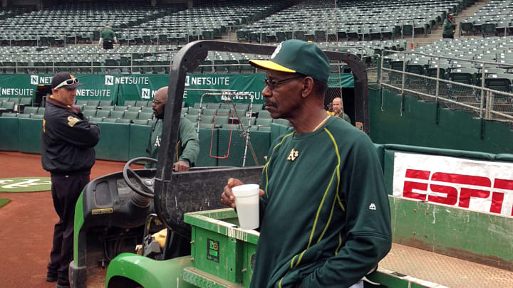 Coach Ron Washington is thrilled to be back in A's uniform