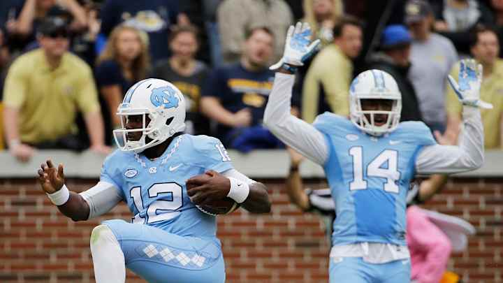 Williams leads rally, North Carolina tops Georgia Tech 38-31