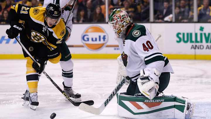 Bruins' Eriksson rings up hat trick against Wild goalie Dubnyk Bruins' Eriksson rings up hat trick against Wild goalie Dubnyk