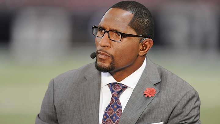 Watch: Ray Lewis got caught texting live on ESPN Watch: Ray Lewis got caught texting live on ESPN