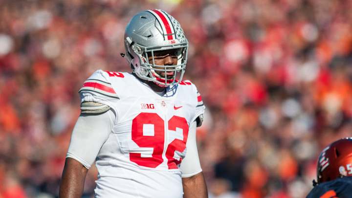 Ohio State D-lineman suspended from Fiesta for solicitation