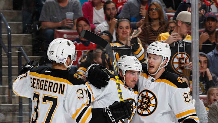Marchand scores twice, Bruins defeat Panthers 3-1