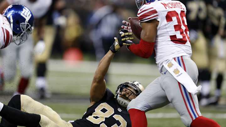 Watch: Giants CB Trumaine McBride returns fumble 63-yards for TD Watch: Giants CB Trumaine McBride returns fumble 63-yards for TD