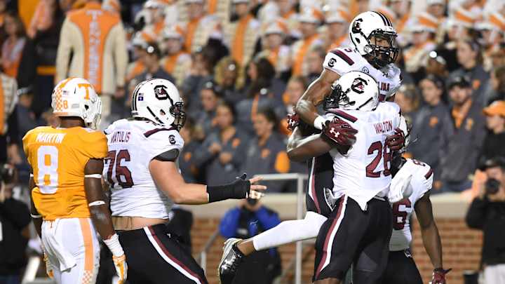 Late fumble preserves Vols' 27-24 win over South Carolina Late fumble preserves Vols' 27-24 win over South Carolina