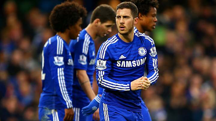 Chelsea's Eden Hazard voted player of the year by fellow English players