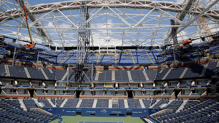 Steel set for new Arthur Ashe Stadium roof to cover US Open