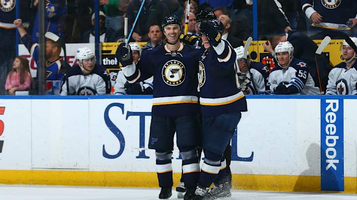 Watch: Blues' Barret Jackman scores from center ice to beat Jets