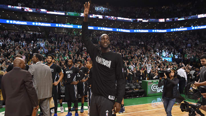 Watch: Garnett gets standing ovation in possible last game in Boston Watch: Garnett gets standing ovation in possible last game in Boston