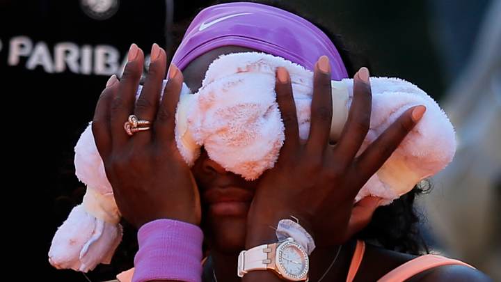 Williams says she 'collapsed' after French Open semifinal