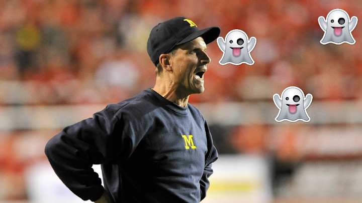 Jim Harbaugh’s intensity extends to trick-or-treating strategy