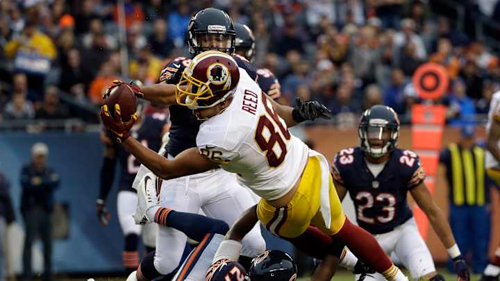 TE Jordan Reed leads Skins in catches, yard receiving, TDs