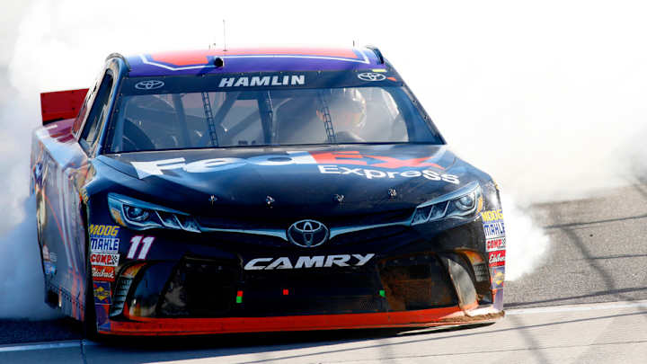 Denny Hamlin earns fifth career win at Martinsville with late push Denny Hamlin earns fifth career win at Martinsville with late push