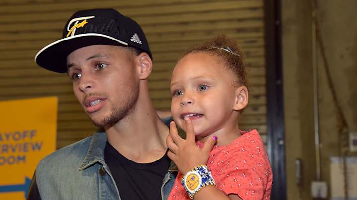 Riley Curry turns down cigar, wants photo with Finals trophy Riley Curry turns down cigar, wants photo with Finals trophy